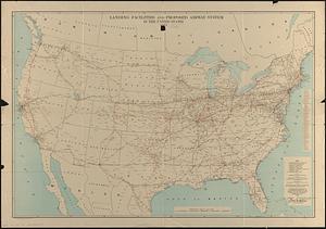 Landing facilities and proposed airway system in the United States, 1924