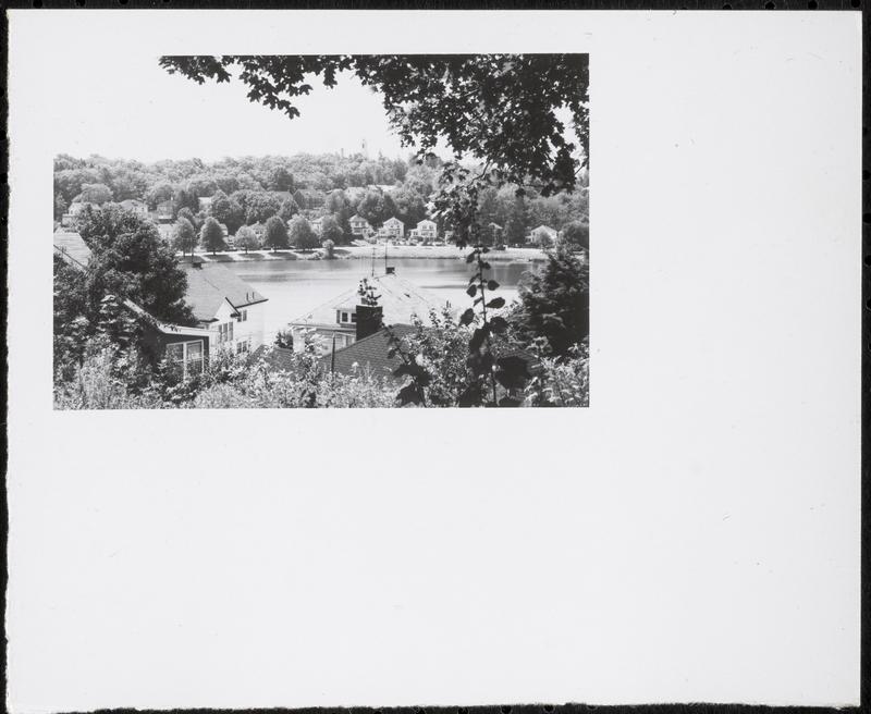 View of St. John's Seminary and Chandler's Pond from Larch Road, Allston-Brighton