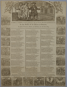 A copy of verses, humbly presented to all my worthy masters and mistresses in the parish of St. Mary-Le-Strand : for the year 1803 /