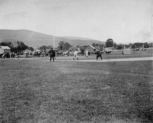 Baseball game on Weston Field, 1897