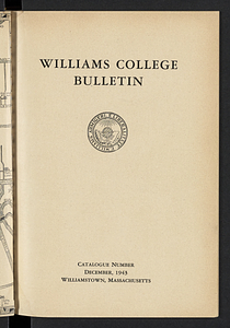 Williams College Bulletin (1943-12)