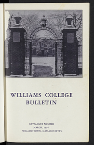 Williams College Bulletin (1956-03)