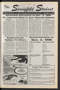 The Springfield Student (vol. 111, no. 11) Nov. 21, 1996