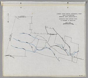 Lawrence Hopkins Memorial Experimental Forest outline boundary map