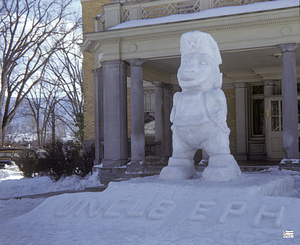 Alpha Delta Phi Snow Sculpture