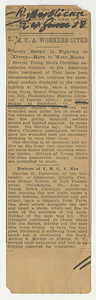Y.M.C.A Workers Cited in Fighting at Xivray, June 1918