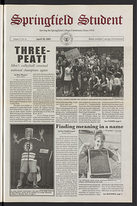 The Springfield Student (vol. 117, no. 24) Apr. 18, 2003