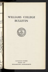 Williams College Bulletin (1949-03)