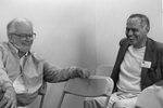 Travis Bogard and Jose Quintero at the 1986 Eugene O'Neill International Conference