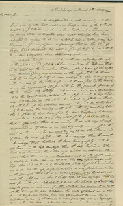 Number 72: Autograph Letter from Ephraim Williams on March 8, 1803