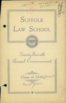 1936 Suffolk University Law School commencement program
