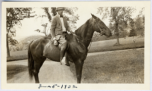 Art E. Rosenburg on horse