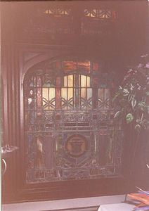 YMCA Training School Seal Stained Glass Window