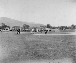 Baseball game on Weston Field, 1897
