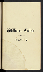 Catalogue of the Officers and Students in Williams College (1856)