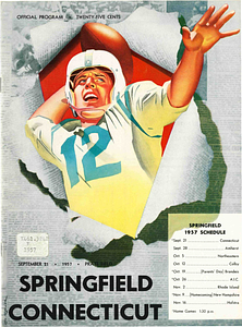Springfield College vs. Connecticut football program (Sept. 21, 1957)