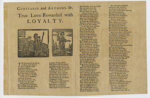 Constance and Anthony, or, True love rewarded with loyalty.