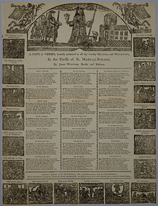 A copy of verses, humbly presented to all my worthy masters and mistresses in the parish of St. Mary-Le-Strand /