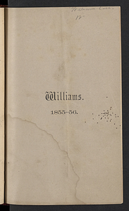 Catalogue of the Officers and Students in Williams College (1855)