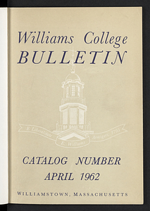 Williams College Bulletin (1962-04)
