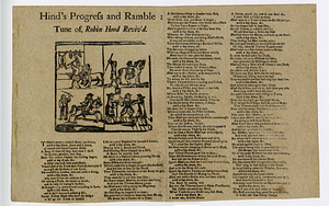 Hind's progress and ramble : tune of, Robin Hood reviv'd.