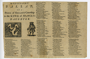 An excellent ballad of a prince of England's courtship to the King of Frances's daughter.