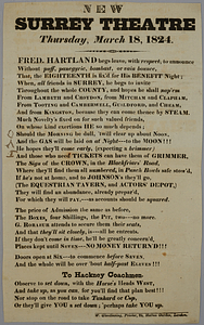 New Surrey Theatre : Thursday, March 18, 1824.