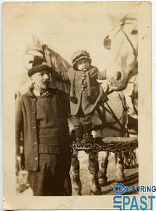 Albert and Dorothy Cummings with a Horse