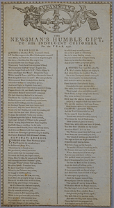 The newsman's humble gift to his indulgent customers for the year 1796.