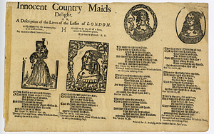 Innocent country maids delight, or, A description of the lives of the lasses of London : at London they the wanton play, as it is often seen ... : set to an excellent country dance.