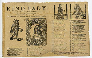 The kind lady, or, The loves of Stella and Adonis : a new court song much in request, to a new tune : or, Hey boys up we go, The charming nymph, or Jenny Gin.