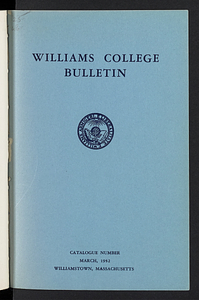 Williams College Bulletin (1952-03)