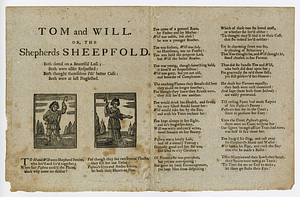 Tom and Will, or, The shepherds sheepfold : both doted on a beautiful lass ...
