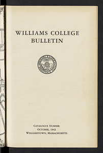 Williams College Bulletin (1942-10)