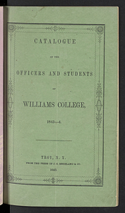 Catalogue of the Officers and Students of Williams College (1843)