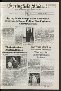 The Springfield Student (vol. 116, no. 4) Oct. 26, 2001