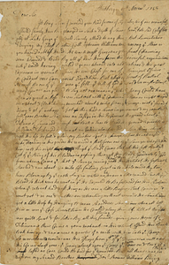 Abigail Dwight letter on the death of Ephraim Williams and the Battle of Lake George