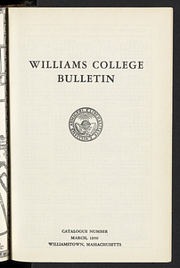Williams College Bulletin (1950-03)