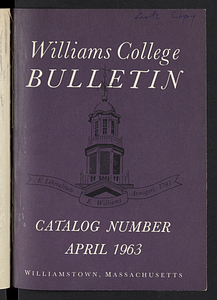 Williams College Bulletin (1963-04)
