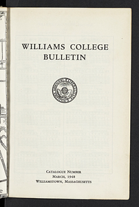 Williams College Bulletin (1948-03)