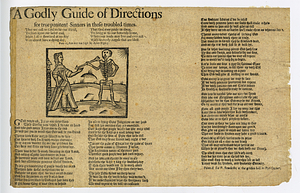 A godly guide of directions for true penitent sinners in these troubled times ... : tune is, Aim not too high, by Robert Tipping.