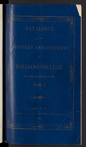 Catalogue of the Officers and Students of Williams College (1846)