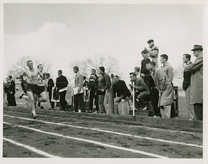 Jim White 440 vs. Amherst, 1956