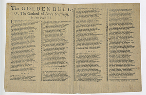 The golden bull, or, The garland of love's craftiness : in four parts.