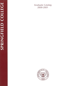 Springfield College Graduate Catalog, 2000-2001