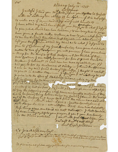 Number 43: Autograph Letter from July 21, 1755