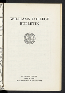 Williams College Bulletin (1946-03)