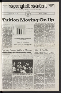 The Springfield Student (vol. 116, no. 16) March 27, 2002