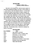 Radio transcript: introductory segment for Gleason L. Archer's "Law and the Home" series, circa 1930s