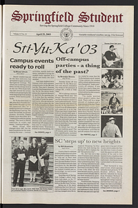 The Springfield Student (vol. 117, no. 25) Apr. 25, 2003